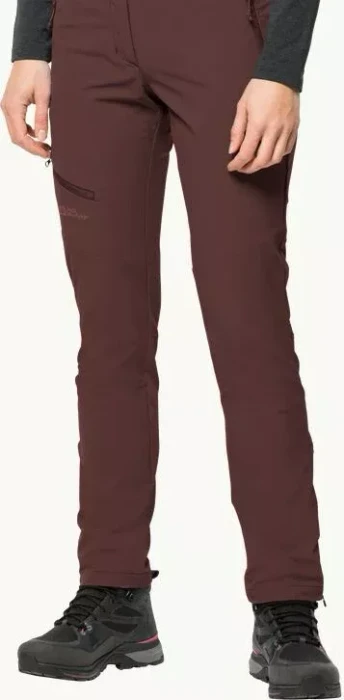 Jack Wolfskin Holdsteig Hose lang dark maroon (Damen)