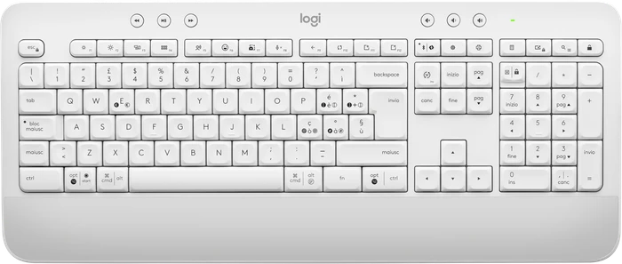 Logitech Signature K650 Comfort, Off-White, Logi Bolt, USB/Bluetooth, IT