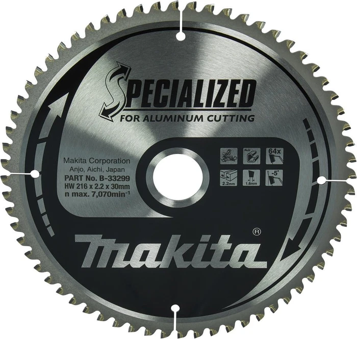 Makita Specialized Kreissägeblatt 64Z, 216x2.2x30mm, 1 Stück