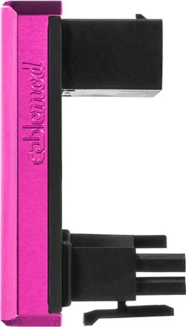 CableMod 12VHPWR Winkeladapter 180 Grad, Variante B, Sense-Pins an der Oberseite, rosa