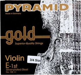 Pyramid Gold Violin Strings, 3/4