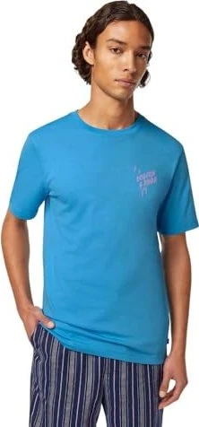 Scotch & Soda Left Chest Logo T-Shirt kurzarm aqua blue (Herren)