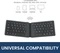 Perixx Periboard-805 ERGO faltbare-Tastatur, schwarz, Bluetooth, US Vorschaubild