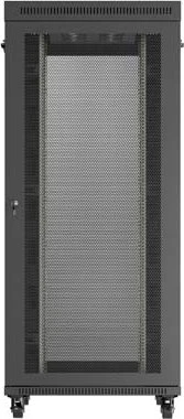 Lanberg 19" Rackschrank 37HE, LCD, freistehend, Flat Pack, V2, Gitternetztür, IP20, RAL 9004, 1000mm tief