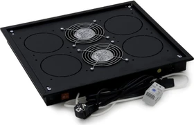 Triton Lüfterblech für Boden/Dach, 2 Ventilatoren, schwarz