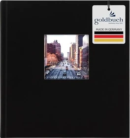 Goldbuch Buch Fotoalbum Bella Vista 30x31 schwarze Seiten schwarz