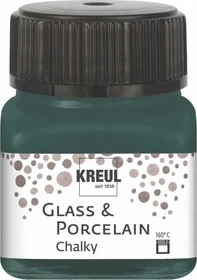 Kreul Glass & Porcelain Chalky Malfarbe, cottage green, 20ml