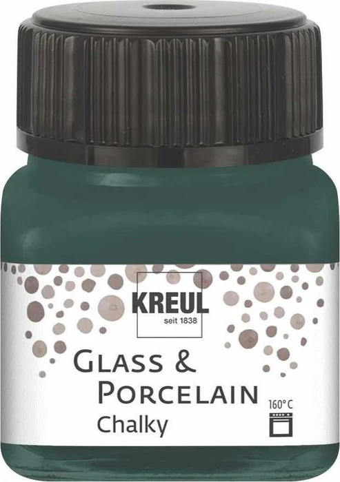 Kreul Glass & Porcelain Chalky Malfarbe, cottage green, 20ml
