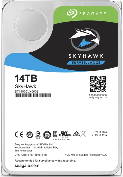 Seagate SkyHawk 14TB, 24/7, 512e / 3.5" / SATA 6Gb/s