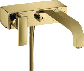 Hansgrohe Citterio Einhebel-Wannenmischer Aufputz mit Hebelgriff polished brass
