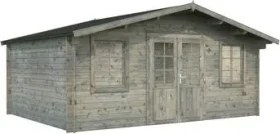 Palmako Klara 17m² Gartenhaus grau tauchgrundiert