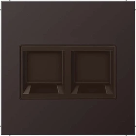 Jung Serie LS Abdeckung für Modular-Jack-Steckbuchsen 2fach, dark