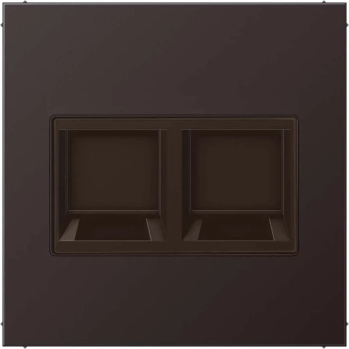 Jung Serie LS Abdeckung für Modular-Jack-Steckbuchsen 2fach, dark
