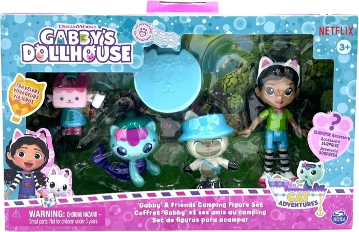 Spin Master Gabby's Dollhouse - Cat Adventures - Camping Figuren Set