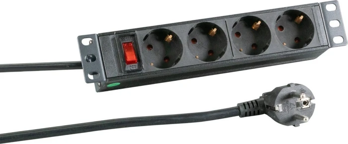 EFB Elektronik 10" Rackmount Aluminium Steckdosenleiste