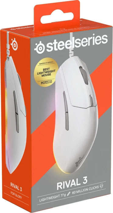 SteelSeries Rival 3 Gen 2, weiß, USB