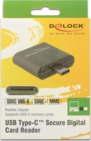 DeLOCK Single-Slot-Cardreader, USB-C 3.0 [Stecker]