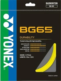 Yonex BG65 Badmintonsaite gelb 10m
