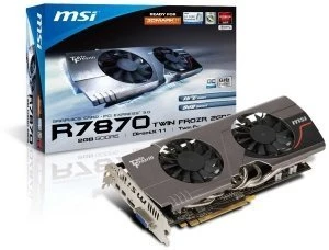 MSI Radeon HD 7870 GHz Edition, R7870 Twin Frozr 2GD5/OC, 2GB GDDR5, DVI, HDMI, 2x mDP