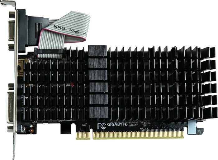GIGABYTE GeForce GT 710 passiv, 2GB DDR3, VGA, DVI, HDMI