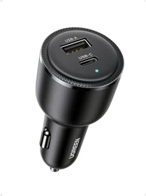 Ugreen USB C Car Charger 63W 2-Ports schwarz