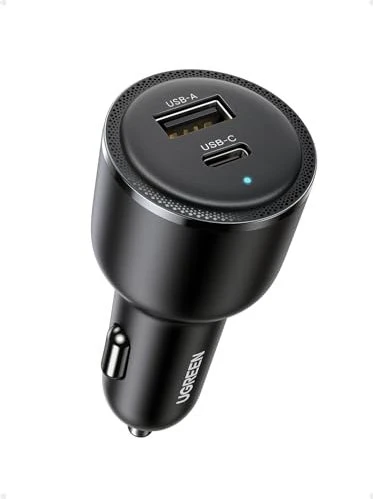 Ugreen USB C Car Charger 63W 2-Ports schwarz
