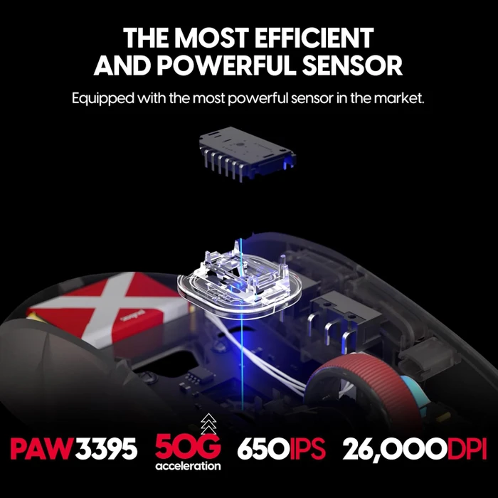 Pulsar Gaming Gears X2H Mini Wireless ClearBlack Edition, USB