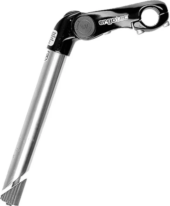 Ergotec Kobra Vario Tube 25.4mm/1" Vorbau 90mm schwarz sandgestrahlt/silber