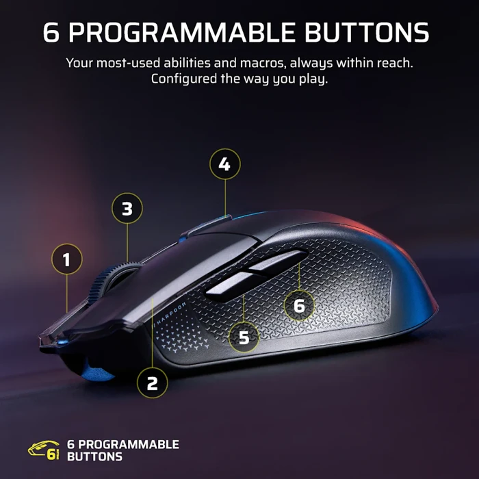 Corsair Harpoon v2 Wireless, USB/Bluetooth