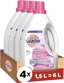Sagrotan Wäsche-Hygienespüler Sensitiv Flüssigwaschmittel, 6l (4x 1.5l)