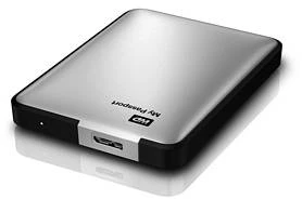 Western Digital WD My Passport silber 1TB, USB 3.0 Micro-B