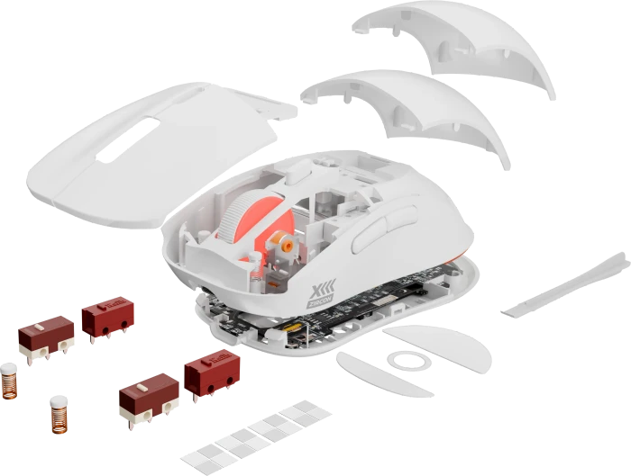 Genesis Zircon XIII Custom Wireless Gaming Mouse weiß, USB