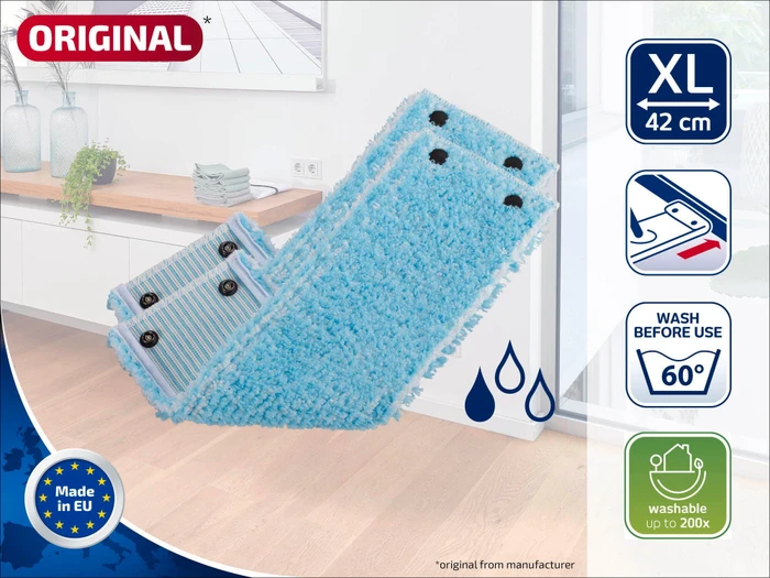 Leifheit Clean Twist XL / Combi XL super soft Wischbezug, 2 Stück