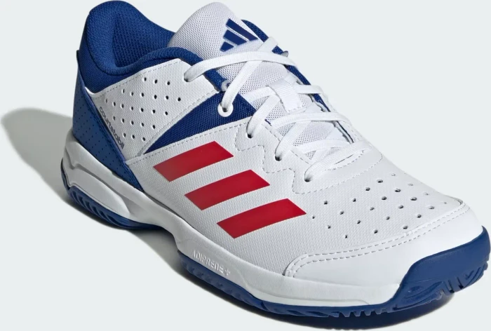 adidas Court Stabil cloud white/pure ruby/royal blue (Junior)
