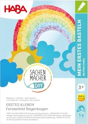 HABA Sachenmacher Erstes Kleben Regenbogen Fensterbild