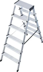 Krause Dopplo Alu 2-tlg. Stehleiter, 2x 6 Stufen