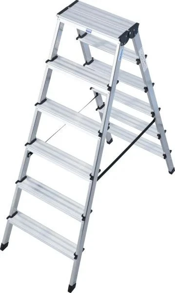 Krause Dopplo Alu 2-tlg. Stehleiter, 2x 6 Stufen