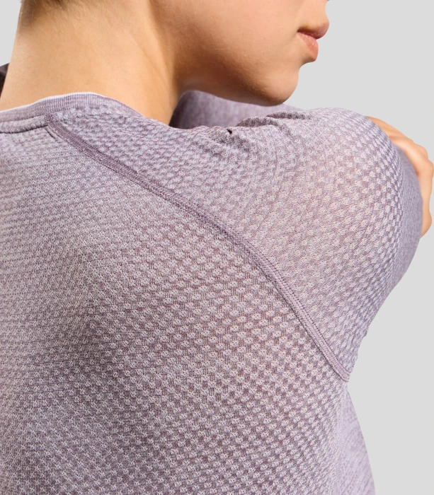 Odlo Essential Seamless Funktionsshirt langarm gray ridge melange (Damen)