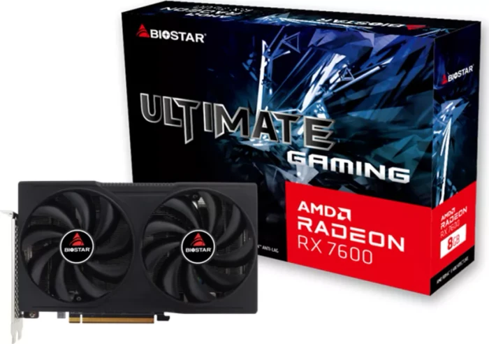 Biostar Radeon RX 7600, 8GB GDDR6, HDMI, 3x DP