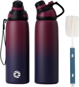 FJbottle Magnetische Isolierflasche 800ml rot/violett