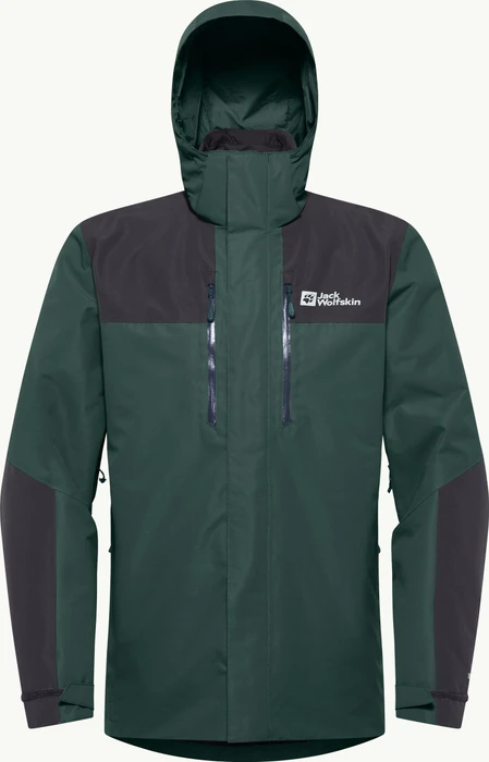 Jack Wolfskin Jasper 3in1 Funktionsjacke black olive (Herren)