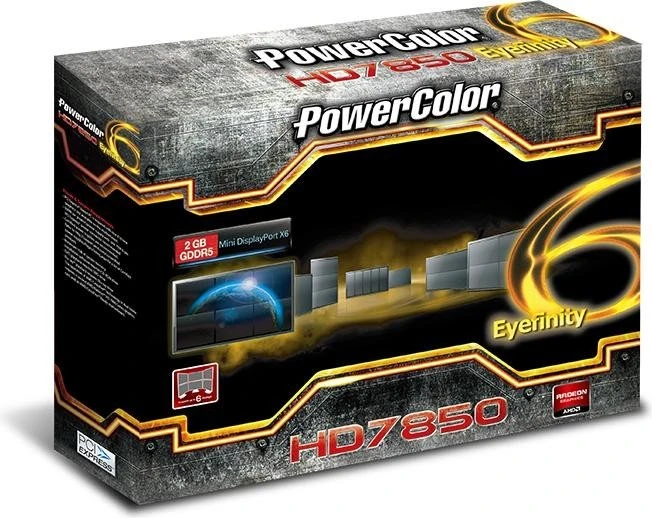 PowerColor Radeon HD 7850 Eyefinity 6, 2GB GDDR5, 6x mDP