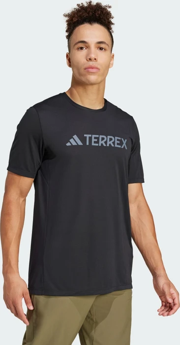 adidas Terrex Multi Climacool Logo Tech Funktionsshirt kurzarm schwarz (Herren)