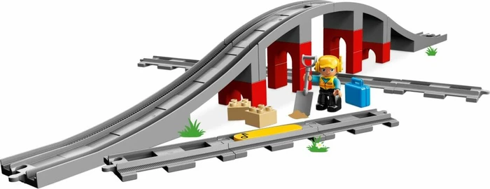LEGO DUPLO - Eisenbahnbrücke und Schienen