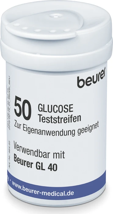 Beurer Blutzucker-Teststreifen für GL40, 50 Stück (2x 25 Stück)