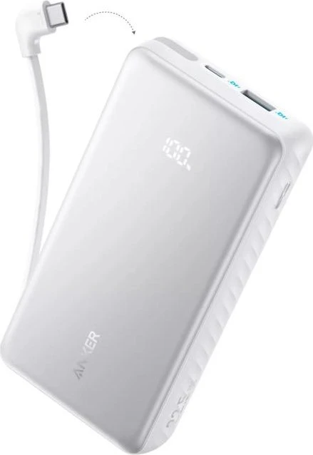 Anker Zolo Power Bank (20K, 22.5W, Built-In USB-C Cable)