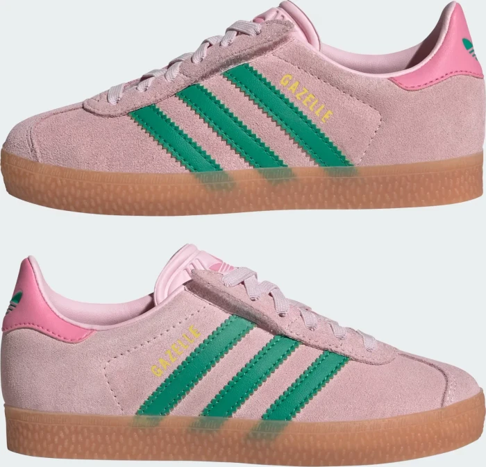 adidas Gazelle Comfort Closure Elastic Lace clear pink/court green/bliss pink (Junior)