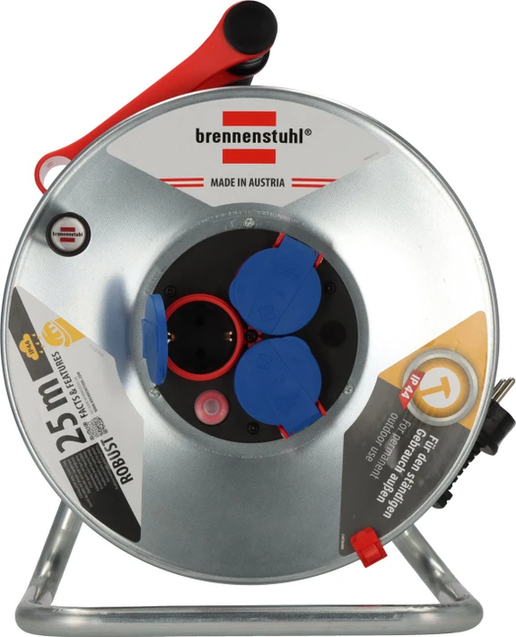 Brennenstuhl Garant SK 290 Kabeltrommel, Schuko auf 3x Schuko, 25m, IP44, H07RN-F 3G1,5