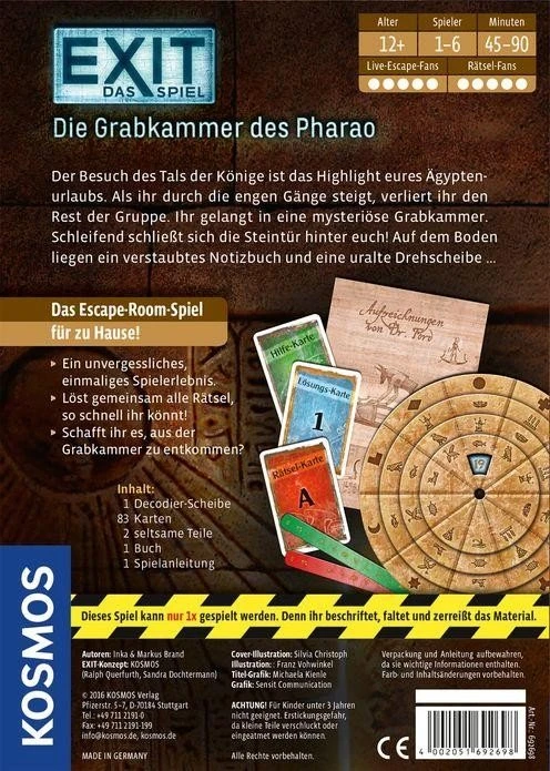 EXIT - Das Spiel - Die Grabkammer des Pharao