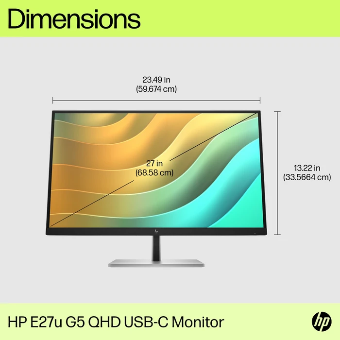 HP E27u G5, 3 Jahre Garantie, 27"